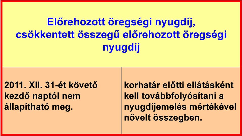 31-ét követő kezdő naptól nem állapítható meg.