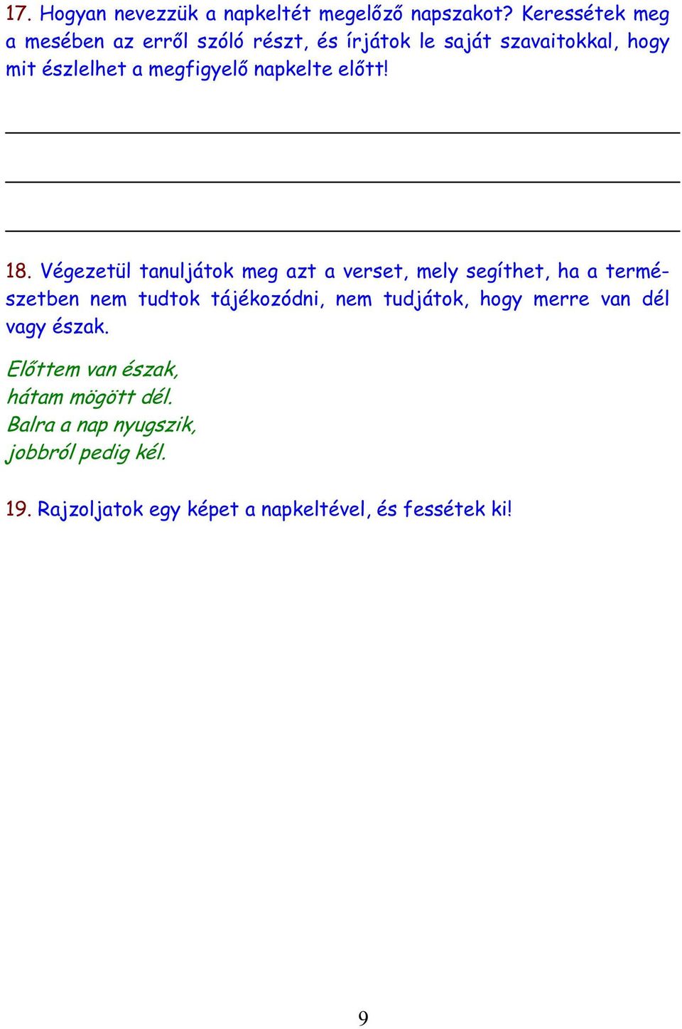 napkelte előtt! 18.