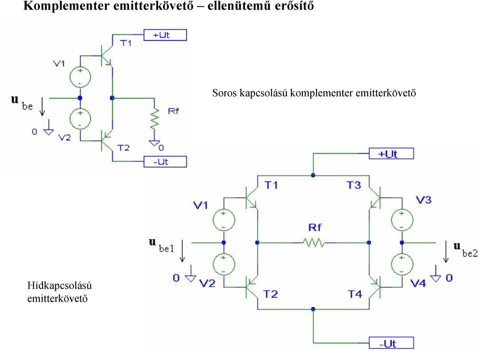 kapcsolású komplementer