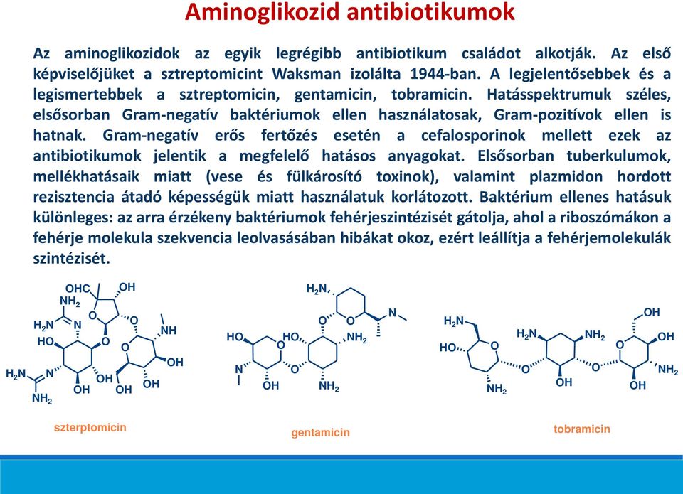 Gram-negatív erős fertőzés esetén a cefalosporinok mellett ezek az antibiotikumok jelentik a megfelelő hatásos anyagokat.