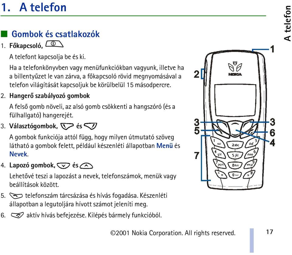 Hangerõ szabályozó gombok A felsõ gomb növeli, az alsó gomb csökkenti a hangszóró (és a fülhallgató) hangerejét. 3.