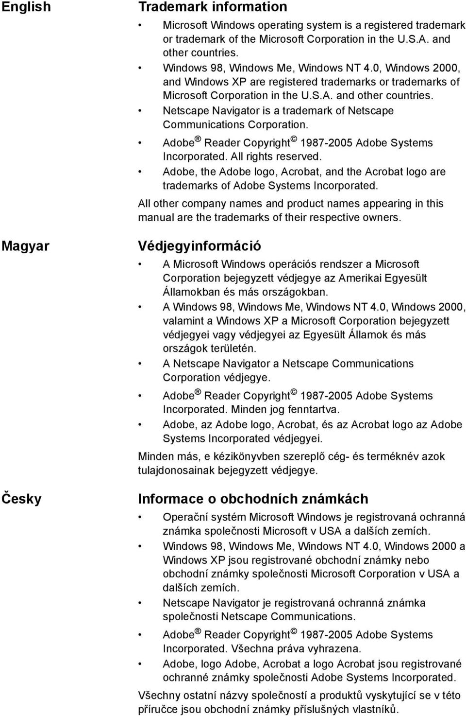 Netscape Navigator is a trademark of Netscape Communications Corporation. Adobe Reader Copyright 1987-2005 Adobe Systems Incorporated. All rights reserved.