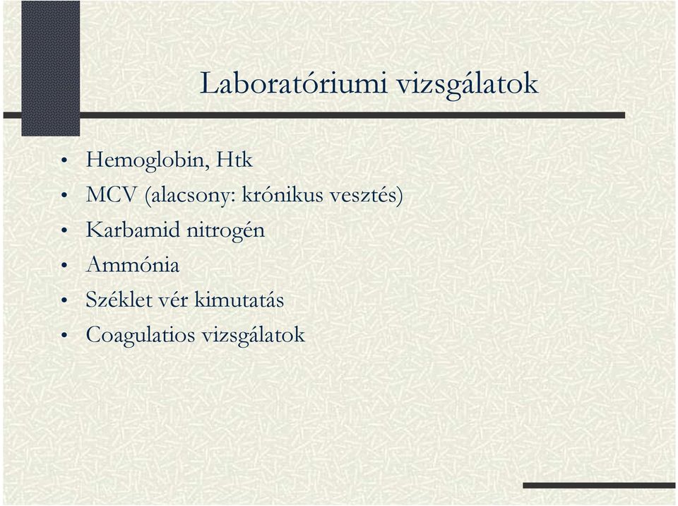 krónikus vesztés) Karbamid nitrogén