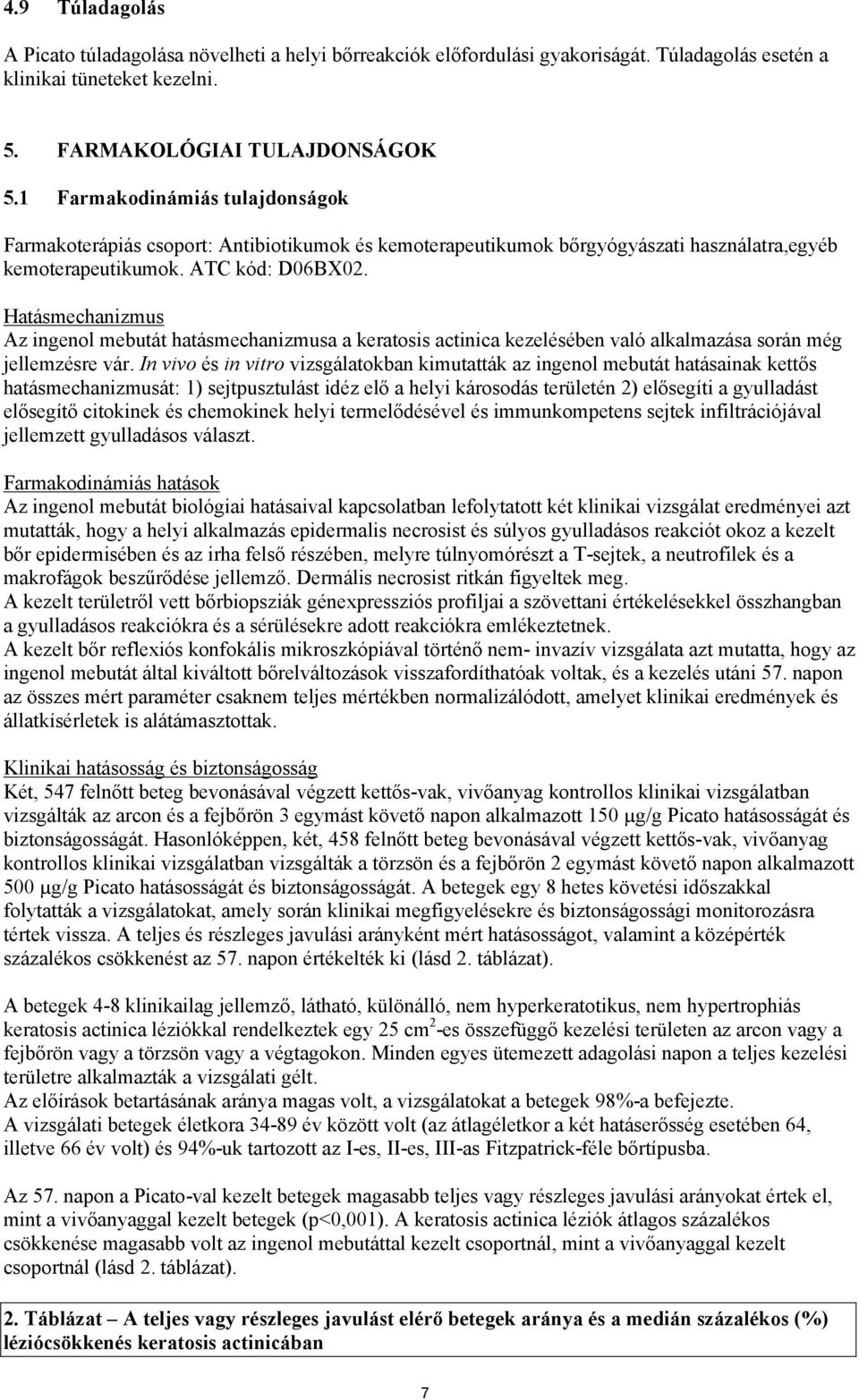 Hatásmechanizmus Az ingenol mebutát hatásmechanizmusa a keratosis actinica kezelésében való alkalmazása során még jellemzésre vár.