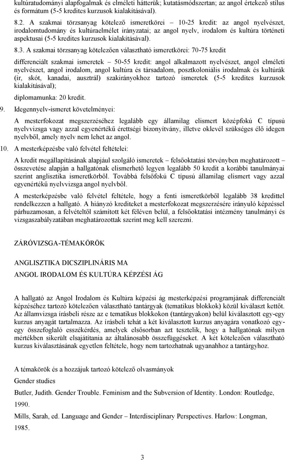 kurzusok kialakításával). 8.3.