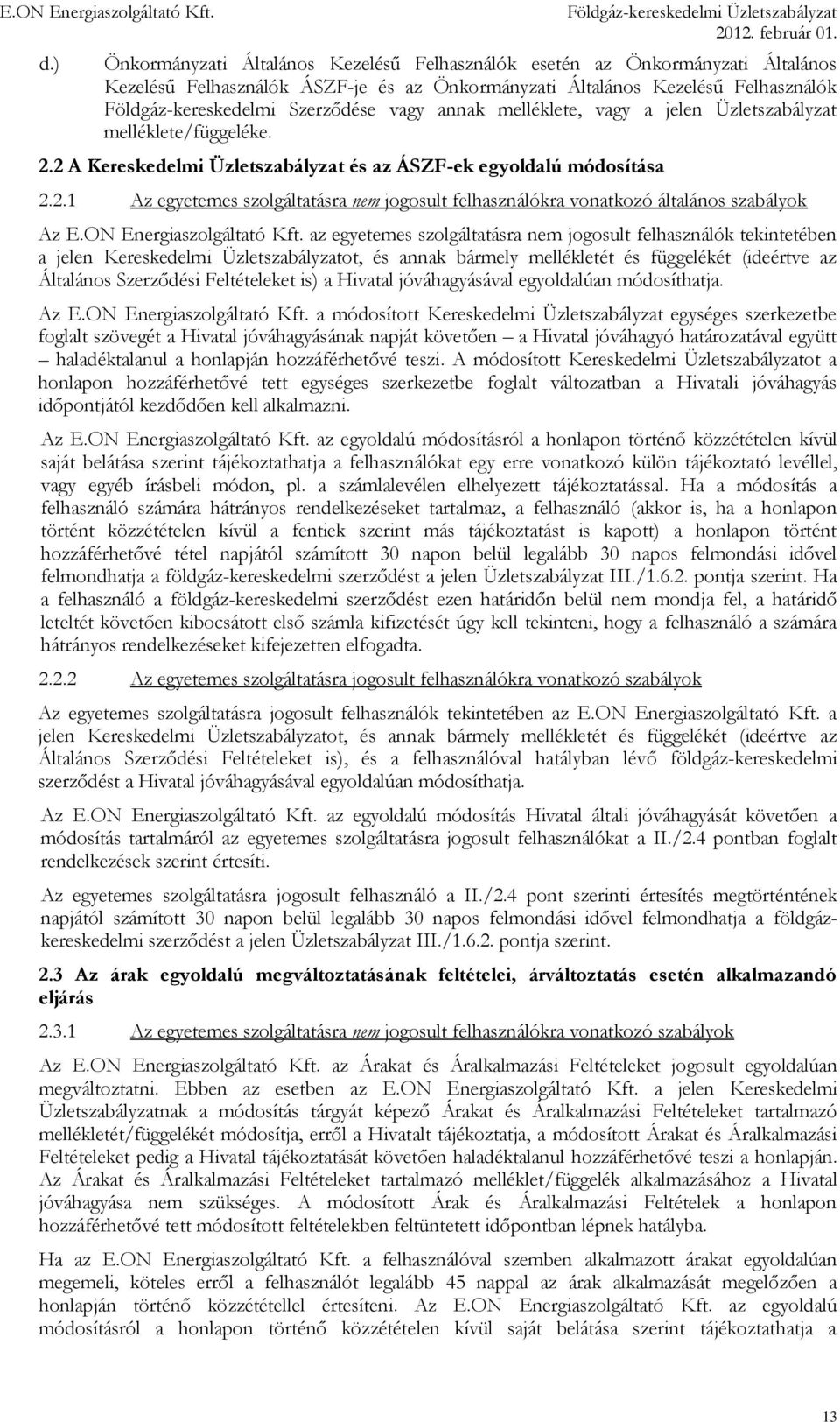 ON Energiaszolgáltató Kft.