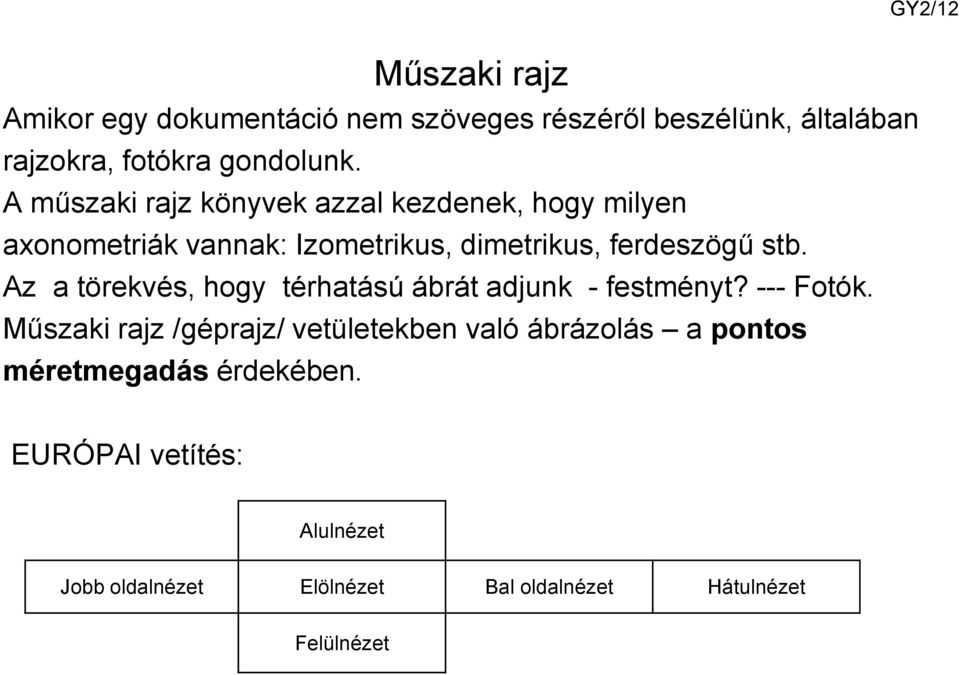 Az a törekvés, hogy térhatású ábrát adjunk - festményt? --- Fotók.