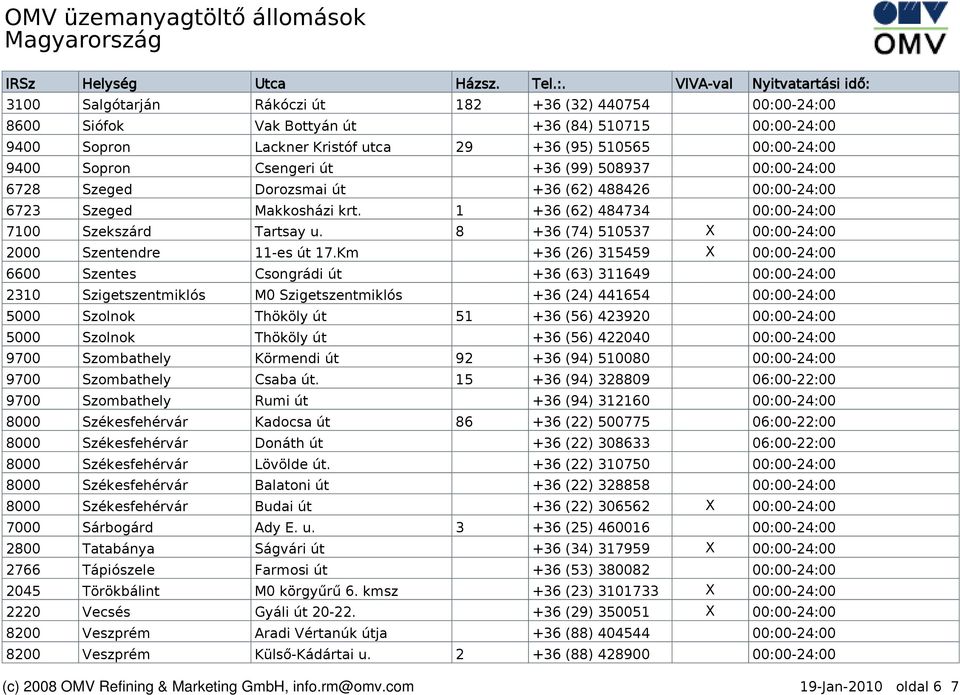 8 +36 (74) 510537 X 00:00-24:00 2000 Szentendre 11-es út 17.