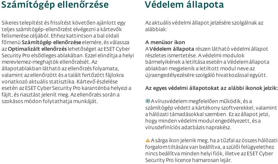 Ezzel elindítja a helyi merevlemez-meghajtók ellenőrzését. Az állapotablakban látható az ellenőrzés folyamata, valamint az ellenőrzött és a talált fertőzött fájlokra vonatkozó aktuális statisztika.