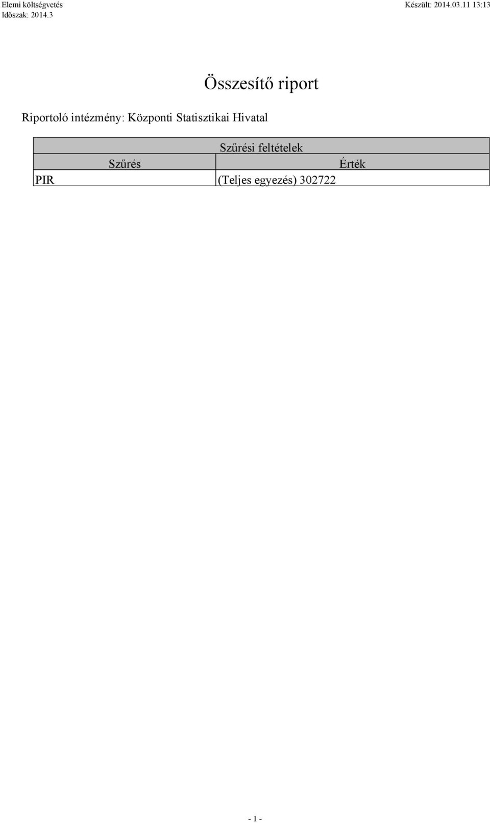 Statisztikai Hivata Szűrési