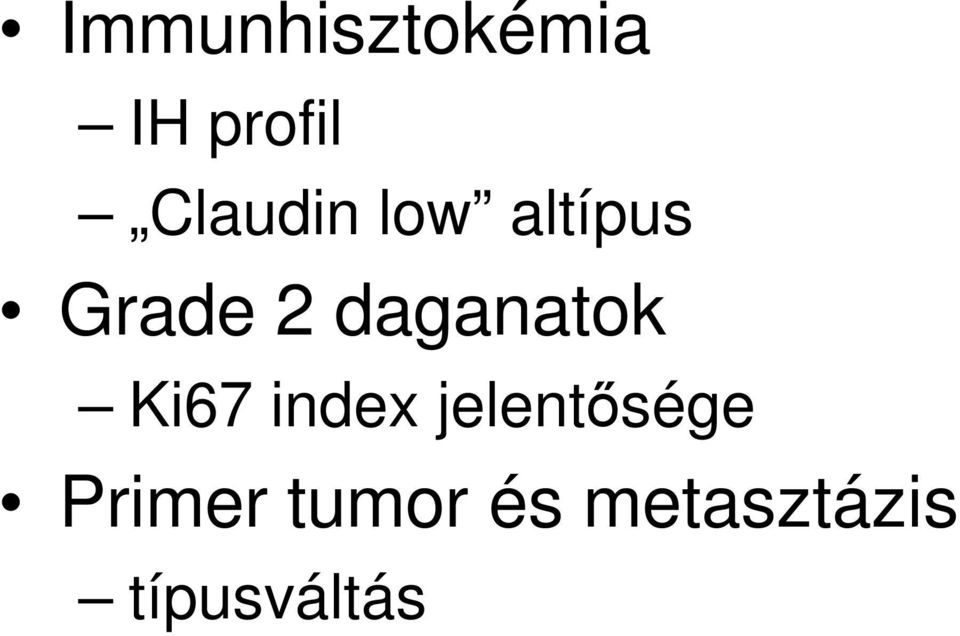 daganatok Ki67 index