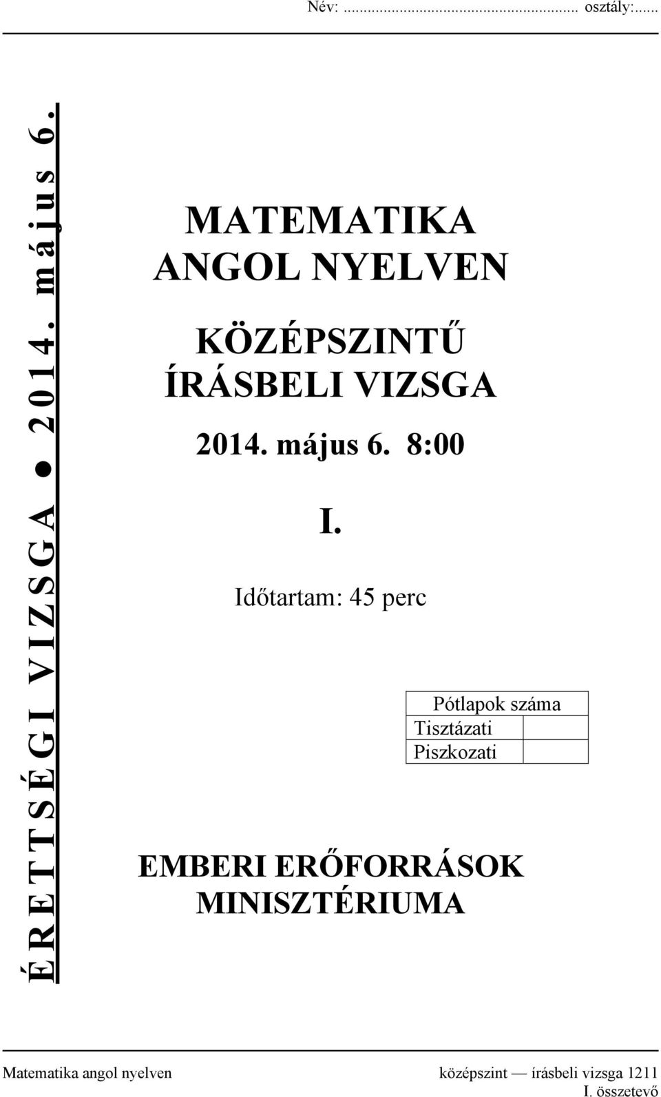 MATEMATIKA ANGOL NYELVEN - PDF Ingyenes letöltés