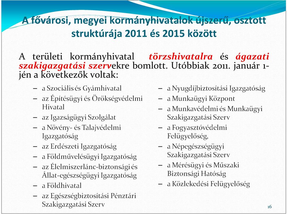 kormányhivatal törzshivatalra és ágazati szakigazgatási