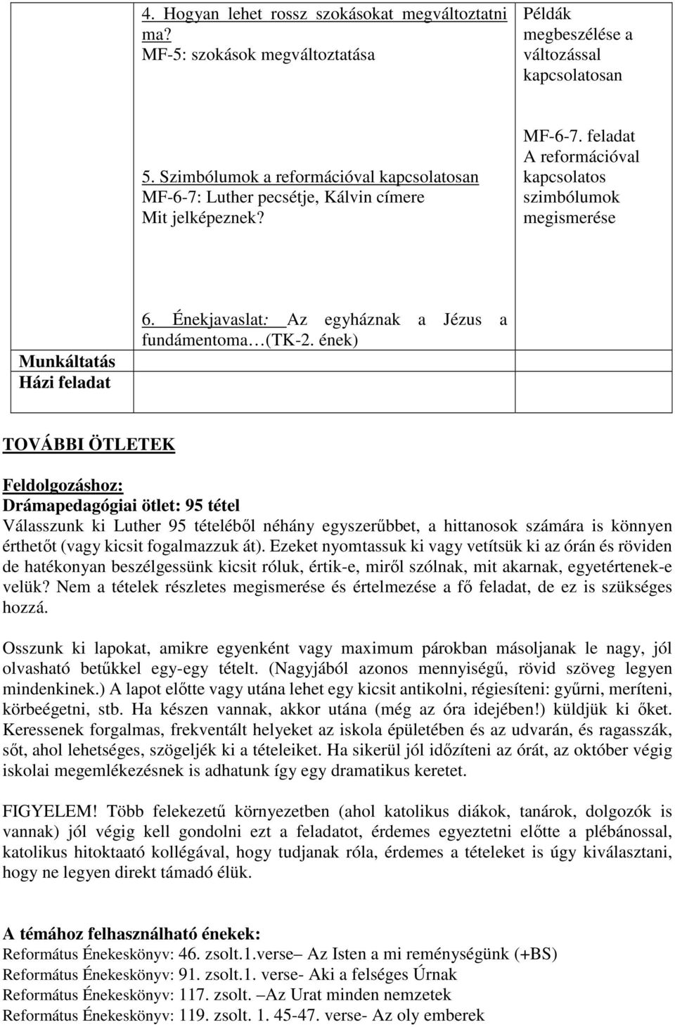 Énekjavaslat: Az egyháznak a Jézus a fundámentoma (-2.