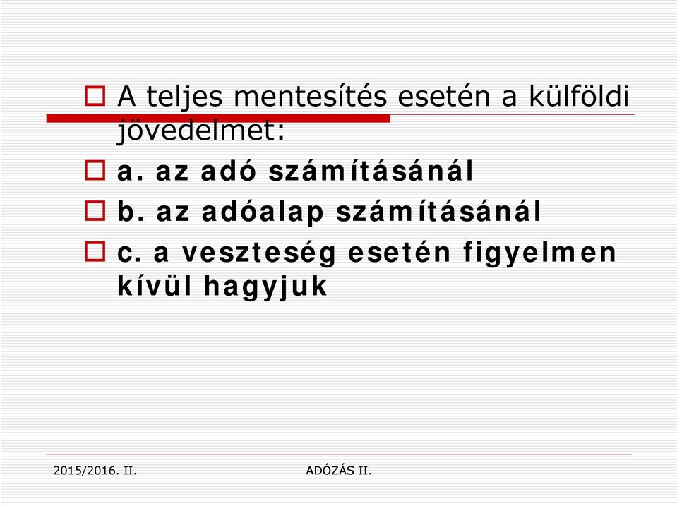 az adó számításánál b.