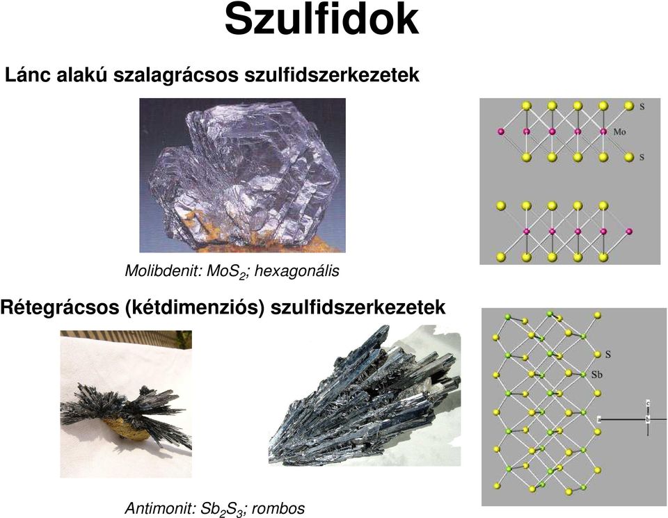 hexagonális Rétegrácsos (kétdimenziós)
