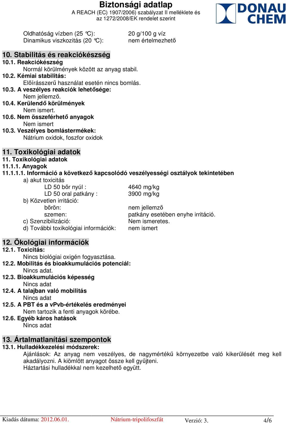 Toxikológiai adatok 11