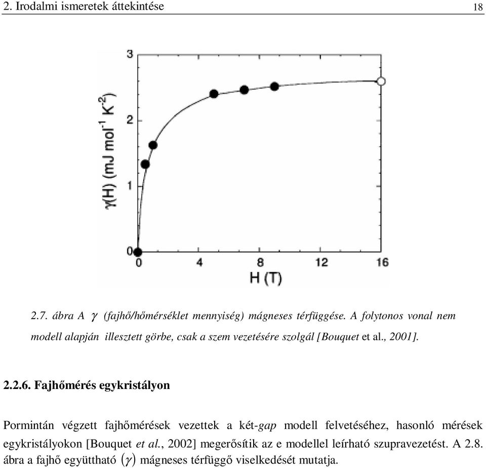 Fajhőmérés egykristályon Pormintán végzett fajhőmérések vezettek a két-gap modell felvetéséhez, hasonló mérések