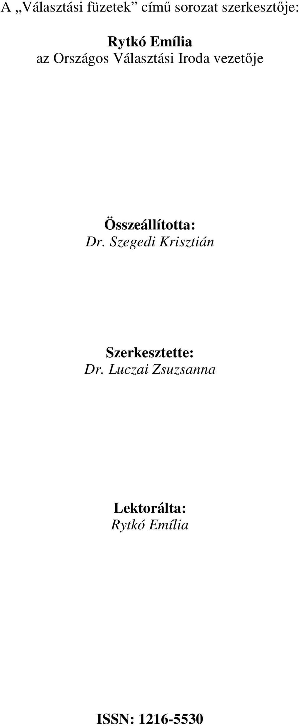 Összeállította: Dr.