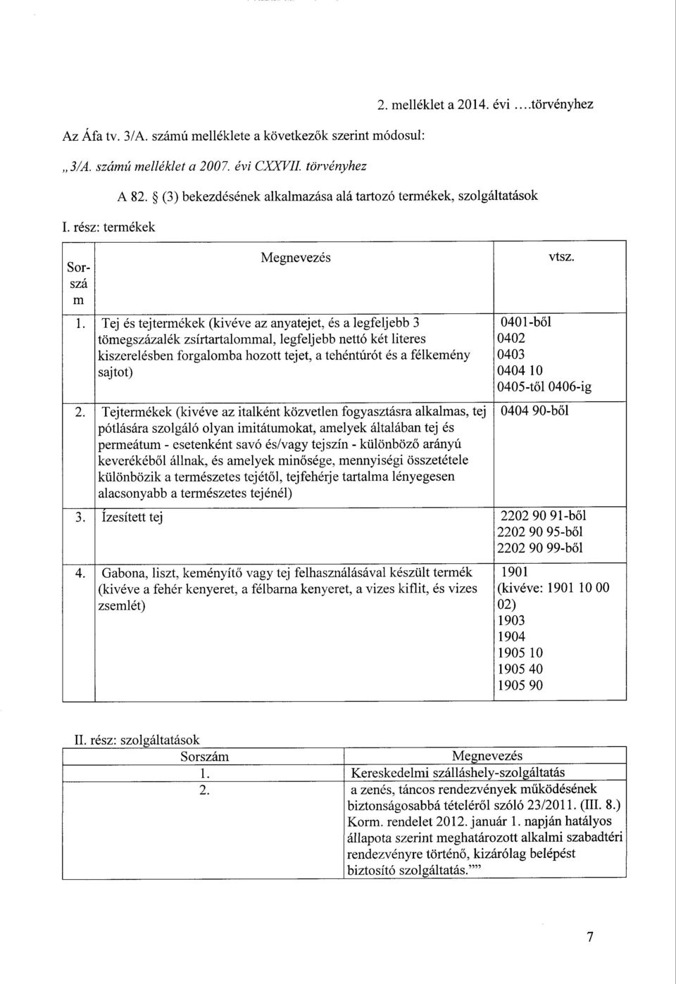 Tej és tejtermékek (kivéve az anyatejet, és а legfeljebb 3 0401-)6 1 tömegszázalék zsírtartalommal, legfeljebb nettó két literes 0402 kiszerelésben forgalomba hozott tejet, а tehéntúrót és а