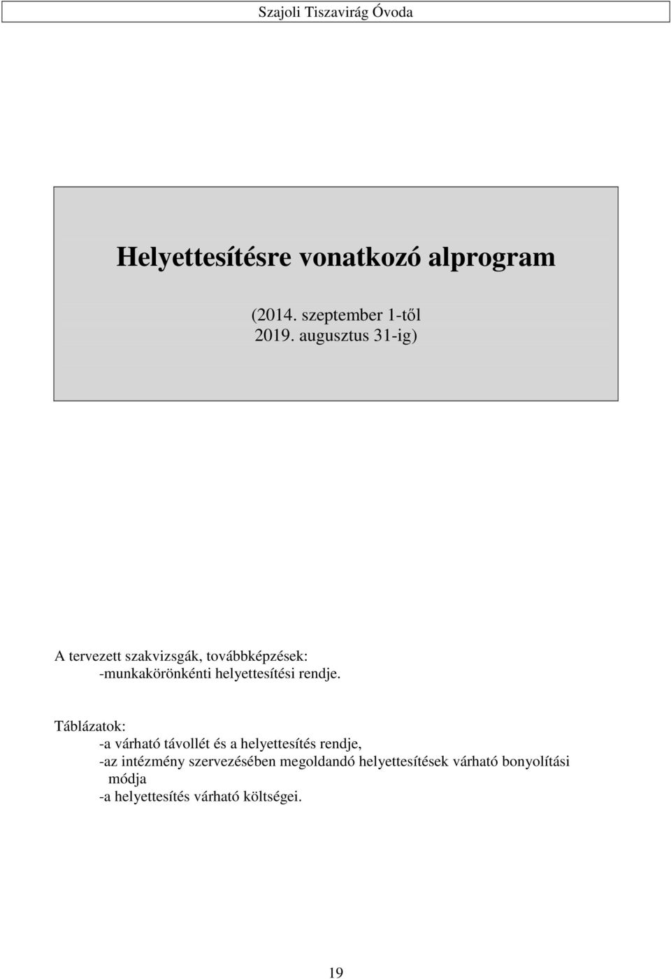 helyettesítési rendje.