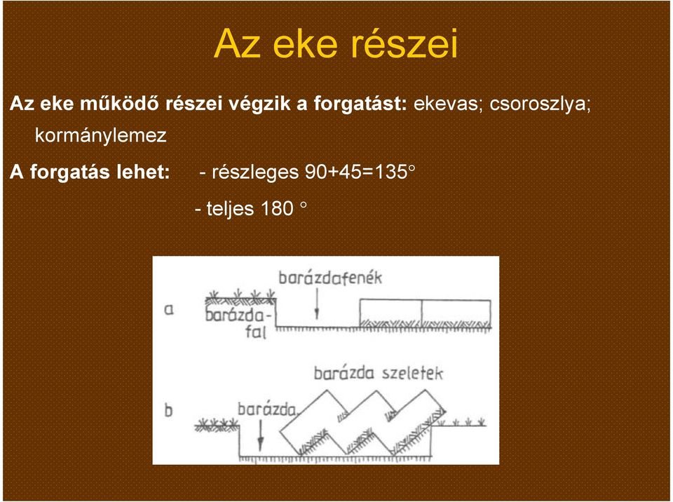 csoroszlya; kormánylemez A