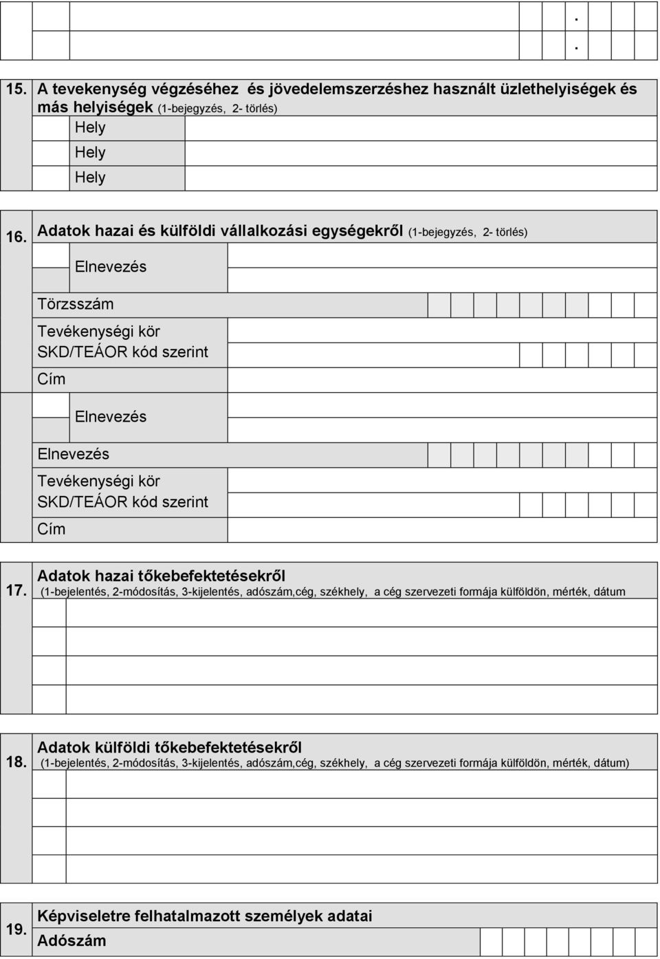 SKD/TEÁOR kód szerint Cím 17.
