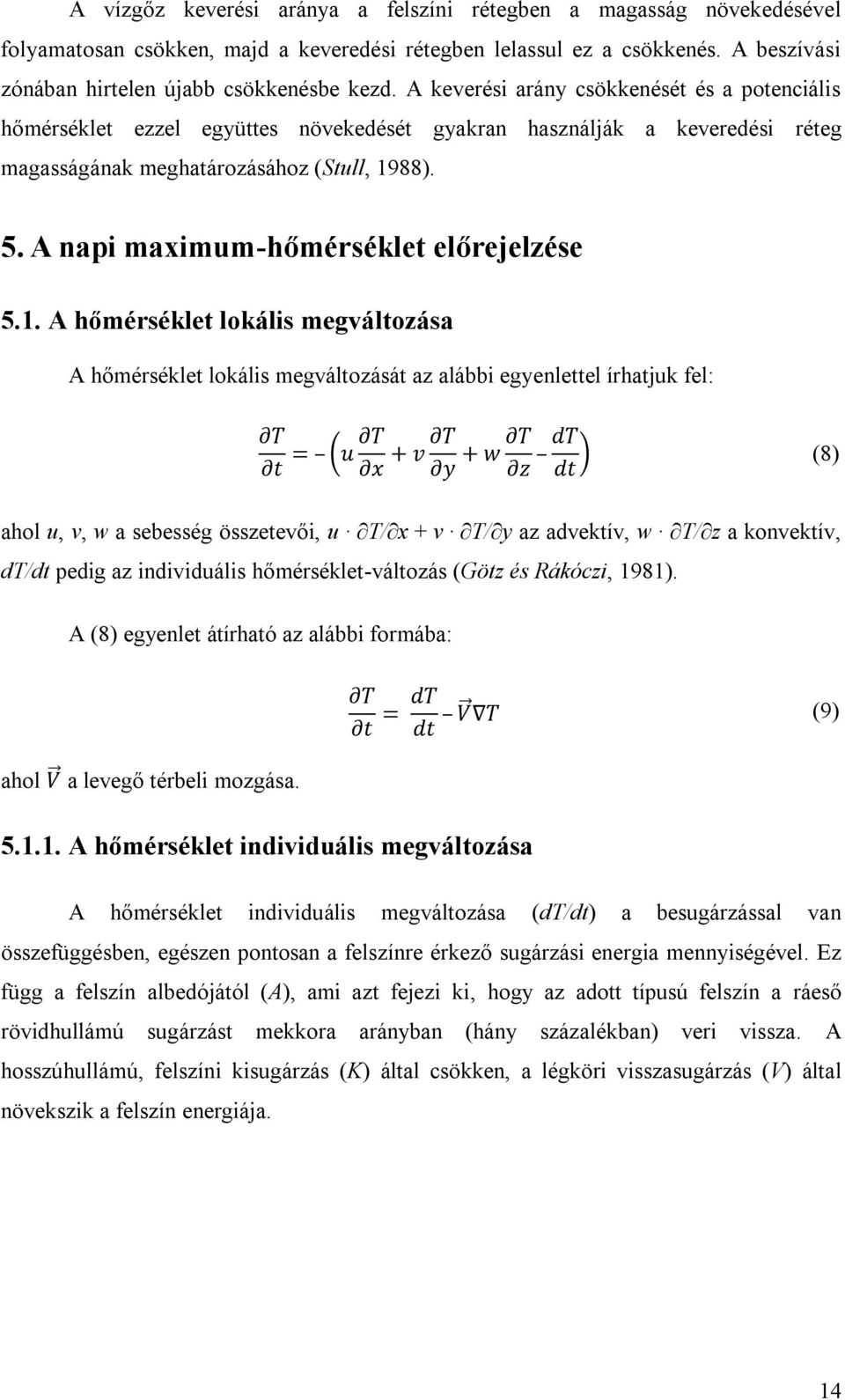 A napi maximum-hőmérséklet előrejelzése 5.1.