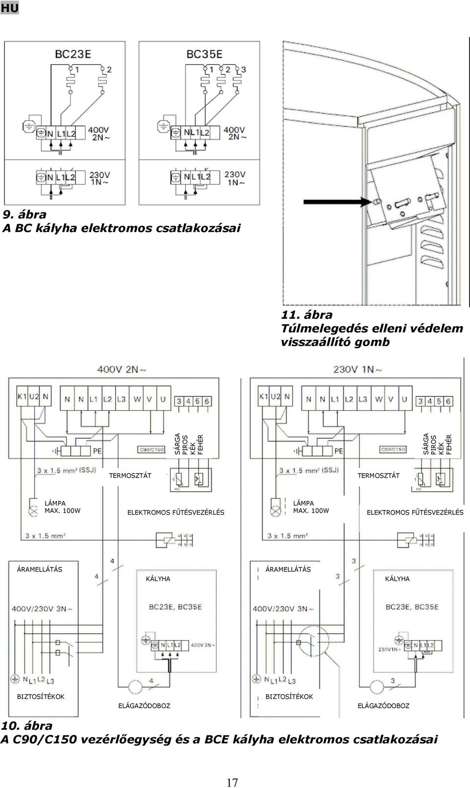 TERMOSZTÁT TERMOSZTÁT LÁMPA LÁMPA MAX. 100W ELEKTROMOS FŰTÉSVEZÉRLÉS MAX.
