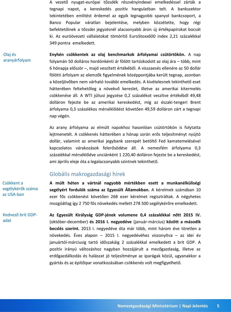 áron új értékpapírokat bocsát ki. Az euróövezeti vállalatokat tömörítő EuroStoxx600 index 2,21 százalékkal 349 pontra emelkedett.