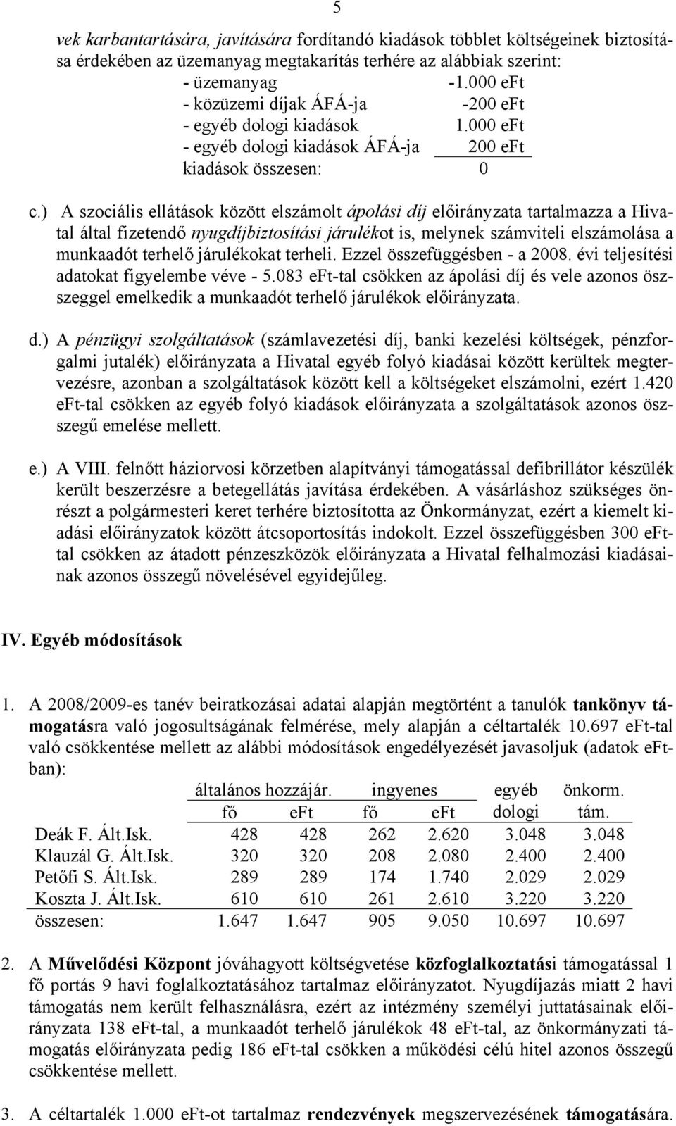 ) A szociális ellátások között elszámolt ápolási díj előirányzata tartalmazza a Hivatal által fizetendő nyugdíjbiztosítási járulékot is, melynek számviteli elszámolása a munkaadót terhelő járulékokat