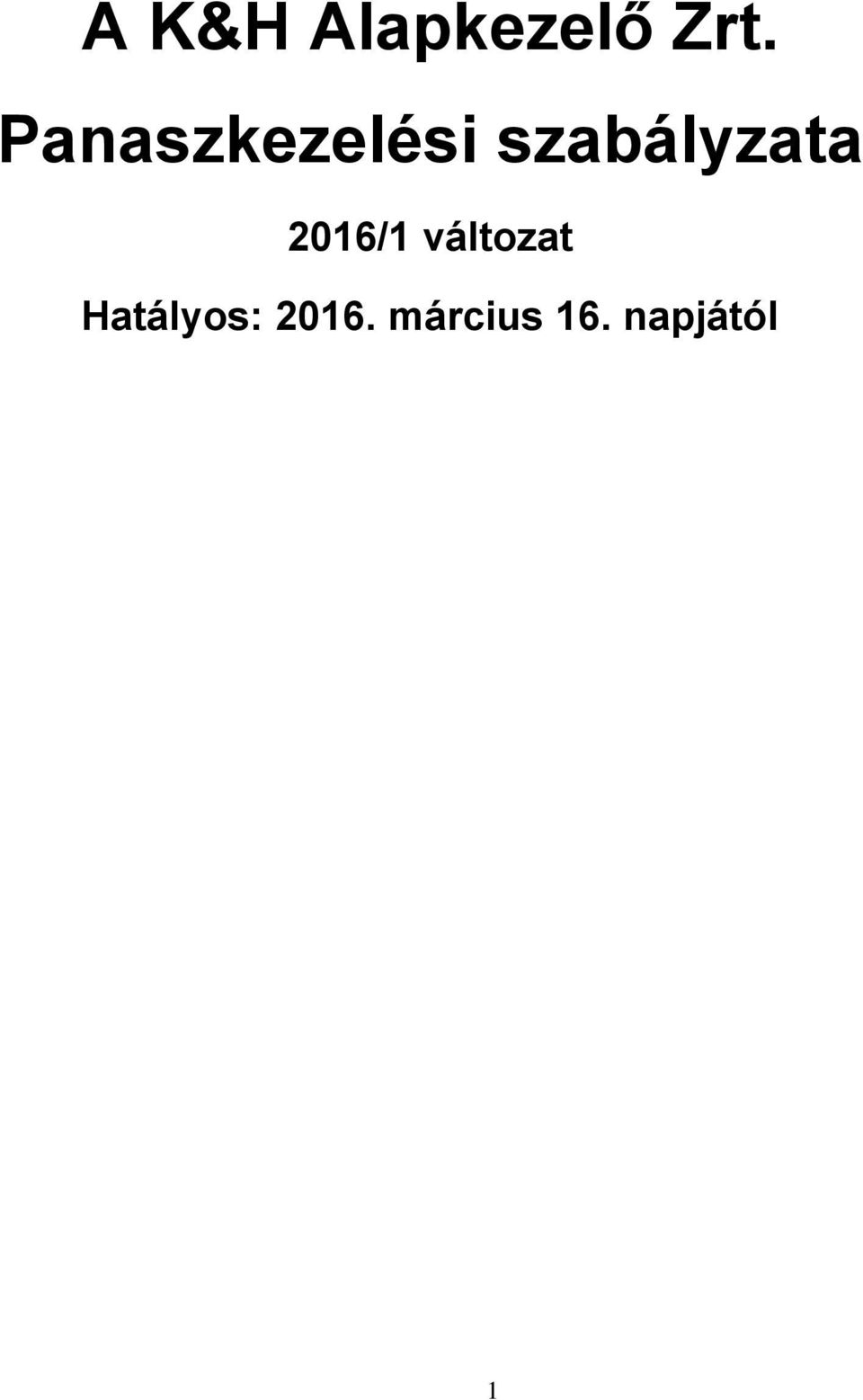 Panaszkezelési