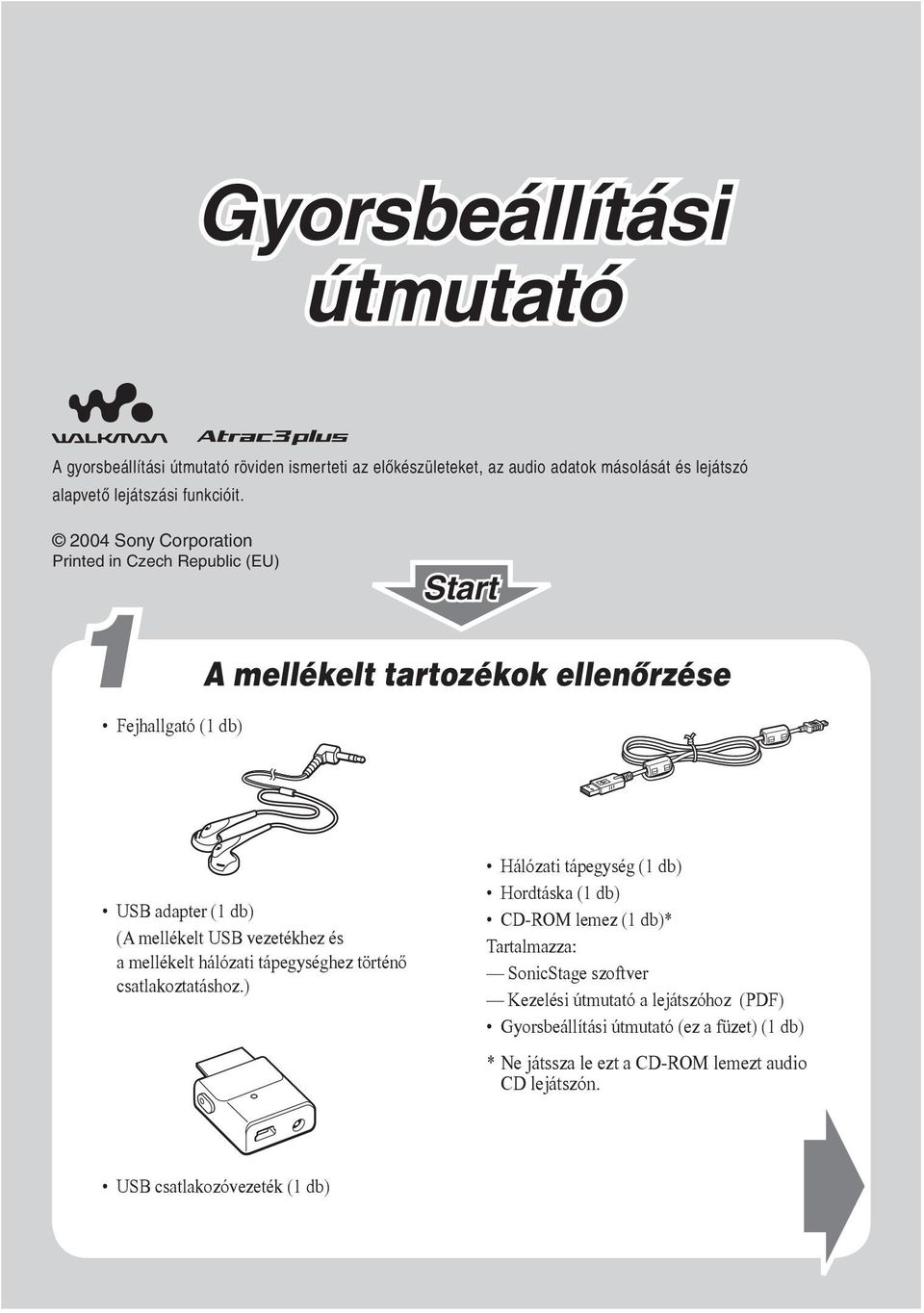 és a mellékelt hálózati tápegységhez történő csatlakoztatáshoz.