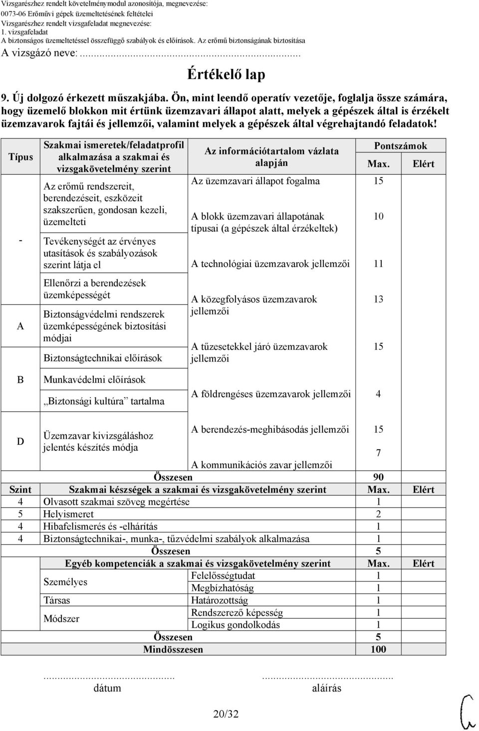 melyek a gépészek által végrehajtandó feladatok!