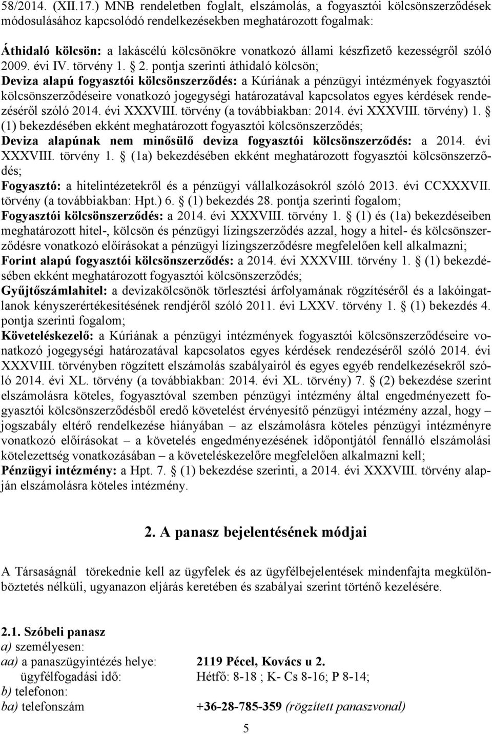 készfizető kezességről szóló 20