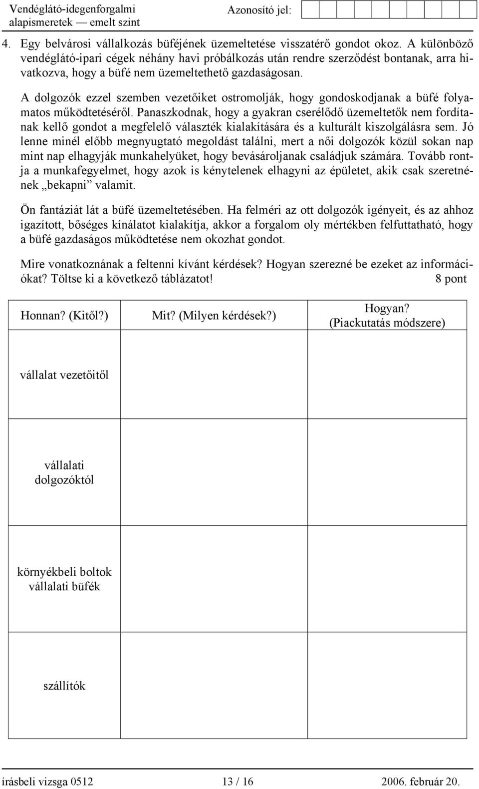A dolgozók ezzel szemben vezetőiket ostromolják, hogy gondoskodjanak a büfé folyamatos működtetéséről.