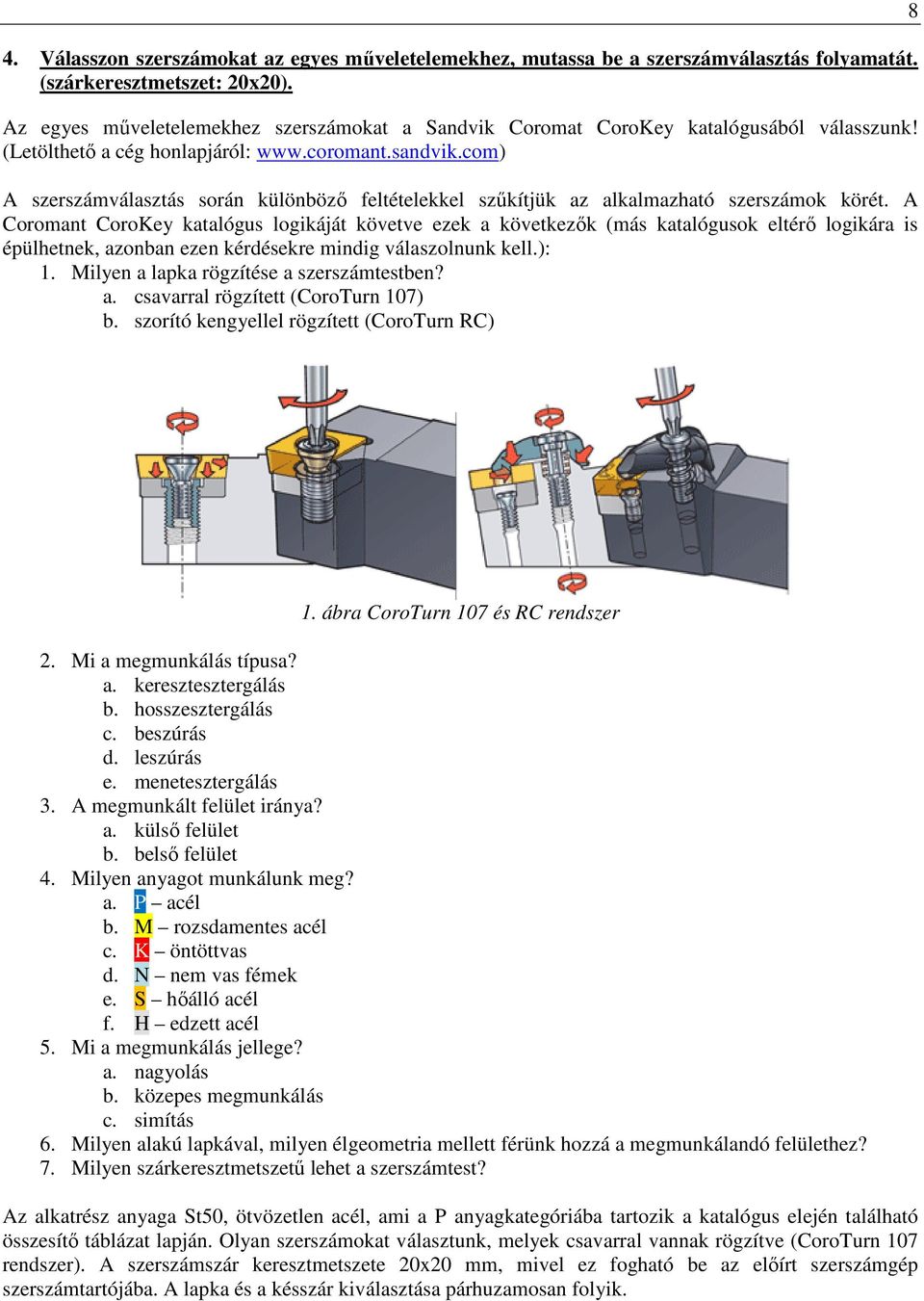 Tengelyjellegő alkatrész mővelet tervezése - PDF Free Download