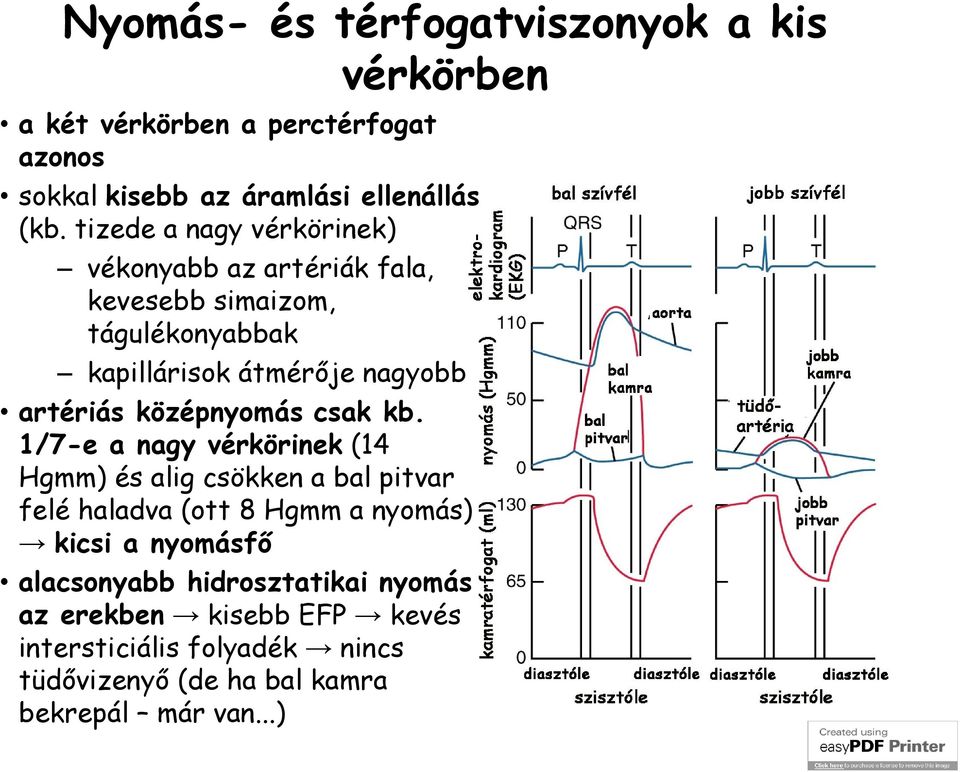 középnyomás csak kb.