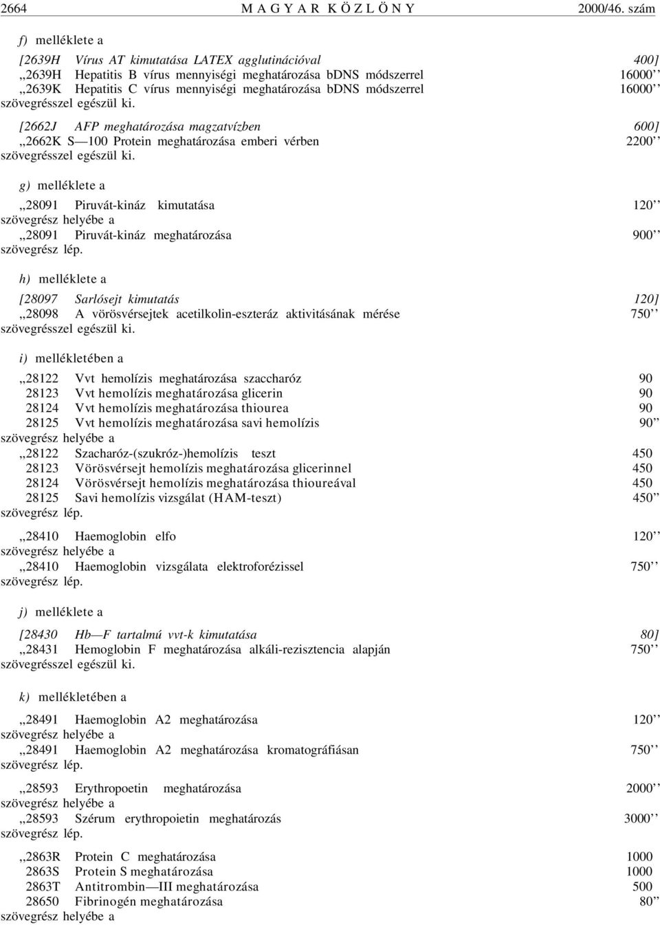 bdns módszerrel 16000 szövegrésszel egészül ki. [2662J AFP meghatározása magzatvízben 600],,2662K S 100 Protein meghatározása emberi vérben 2200 szövegrésszel egészül ki.