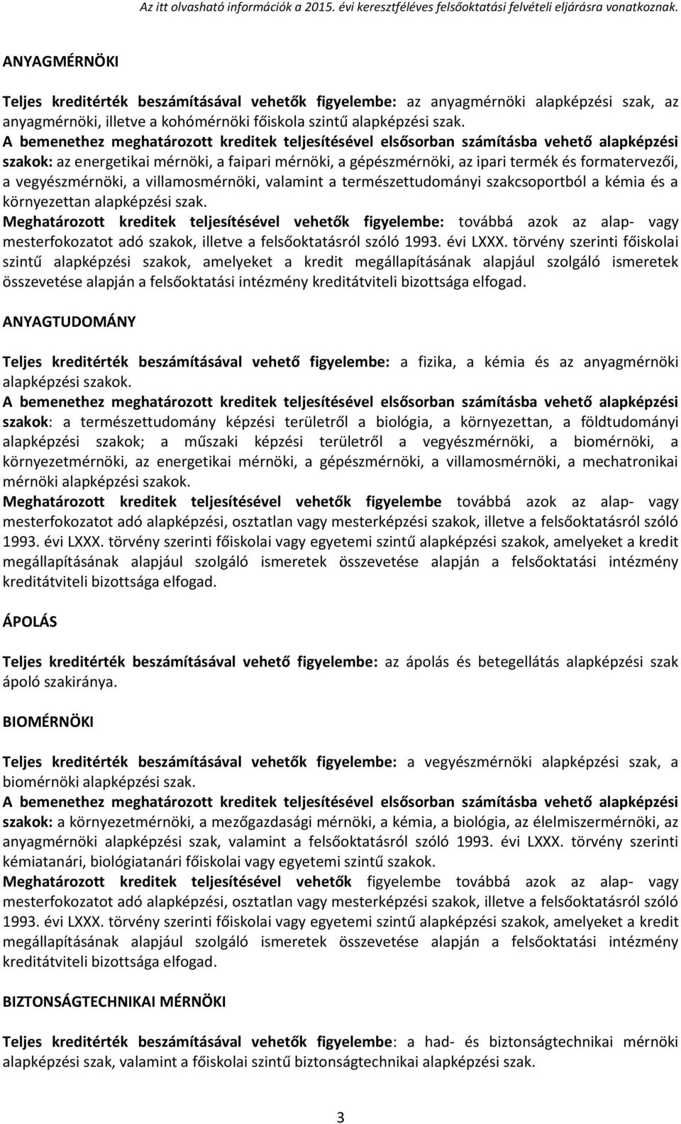 környezettan alapképzési szak.