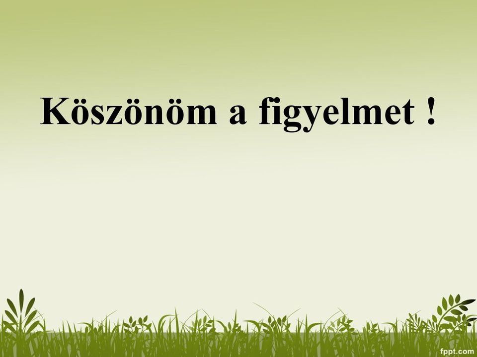 figyelmet!