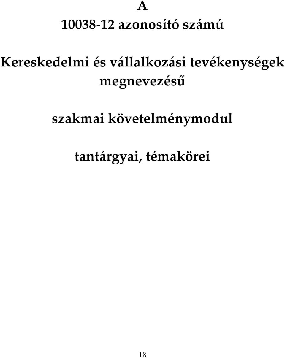 tevékenységek megnevezésű