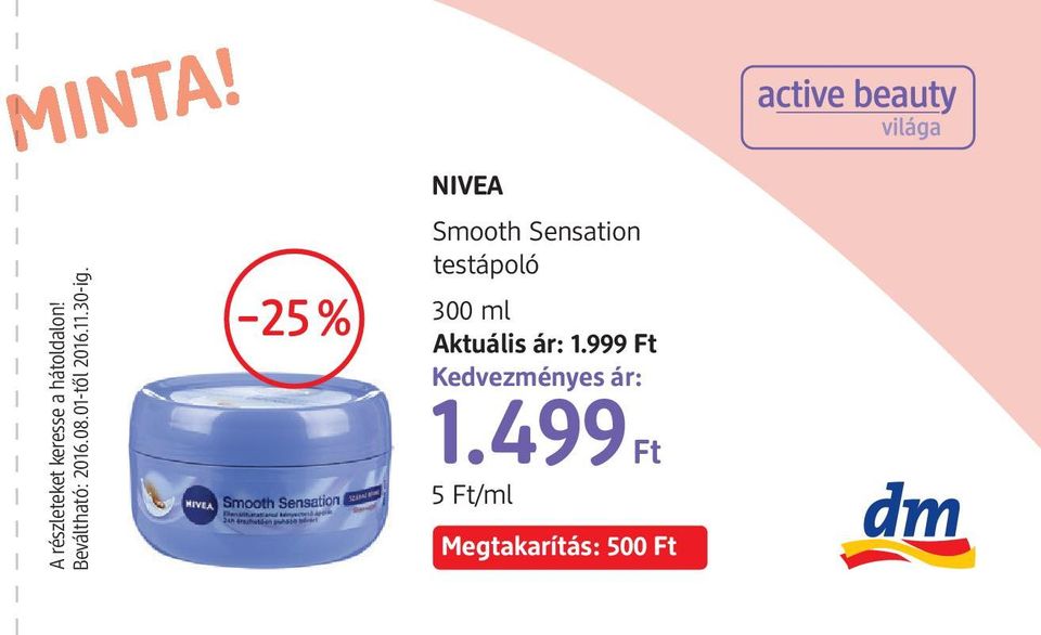 NIVEA Smooth Sensation testápoló 300 ml Aktuális