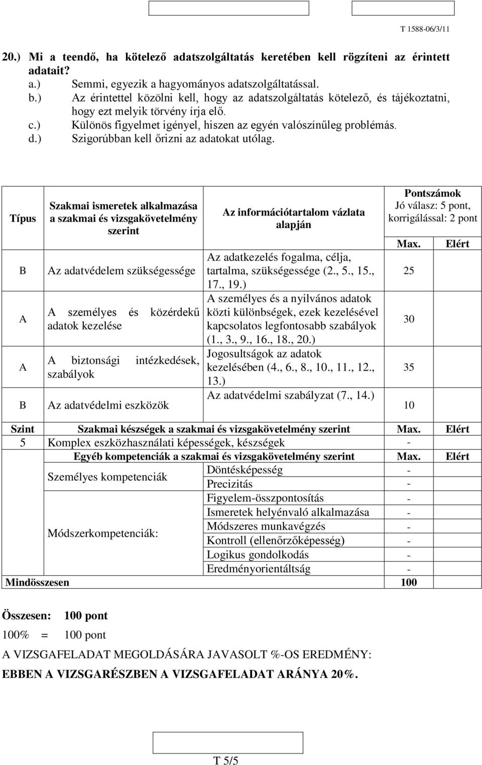 ) Szigorúbban kell őrizni az adatokat utólag.