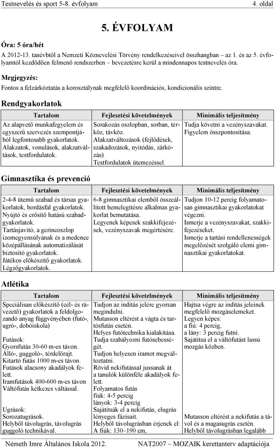 Rendgyakorlatok Az alapvető munkafegyelem és egyszerű szervezés szempontjából legfontosabb gyakorlatok. Alakzatok, vonulások, alakzatváltások, testfordulatok.