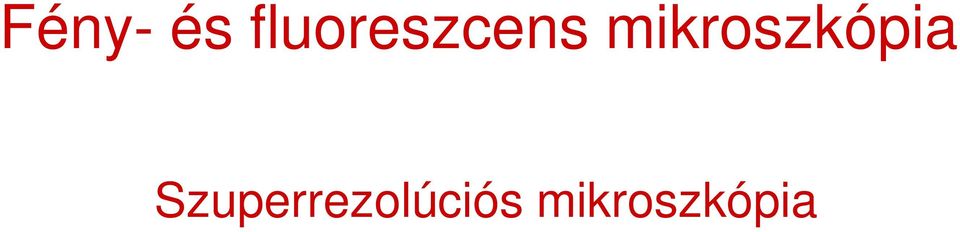 mikroszkópia
