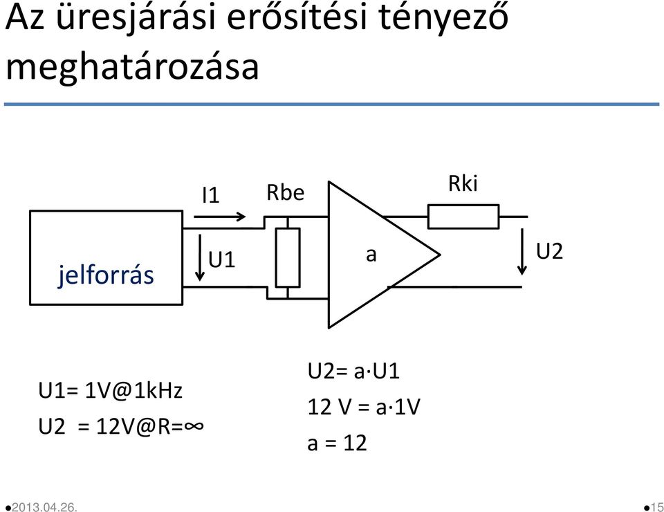 ki jelforrás U1 a U U1
