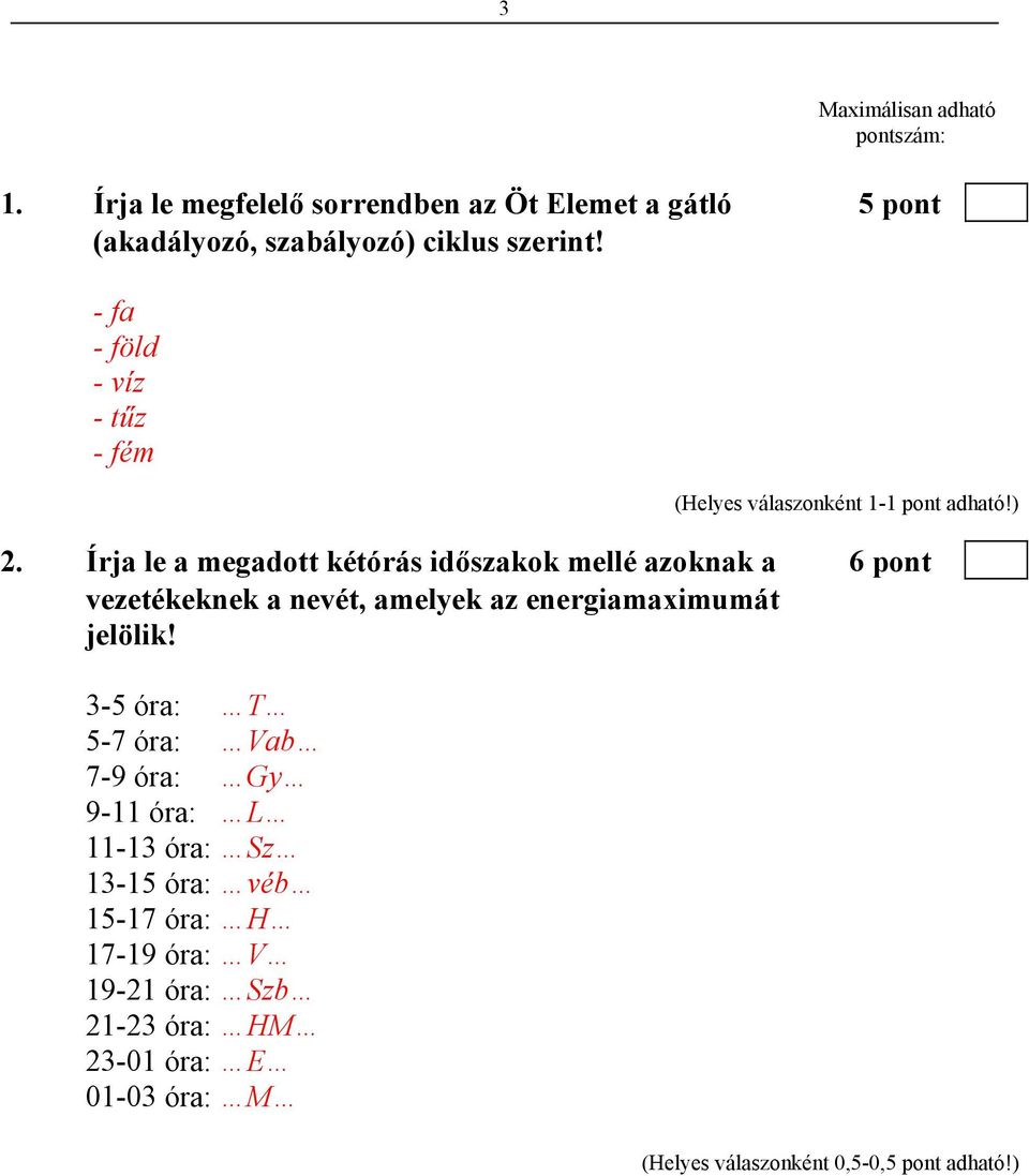 - fa - föld - víz - tűz - fém 2.