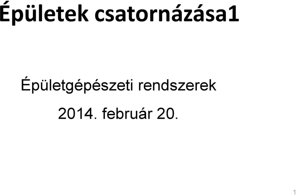 Épületgépészeti