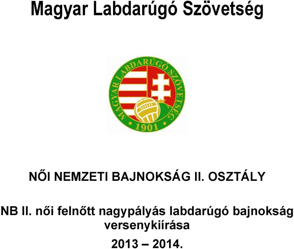 OSZTÁLY NB II.
